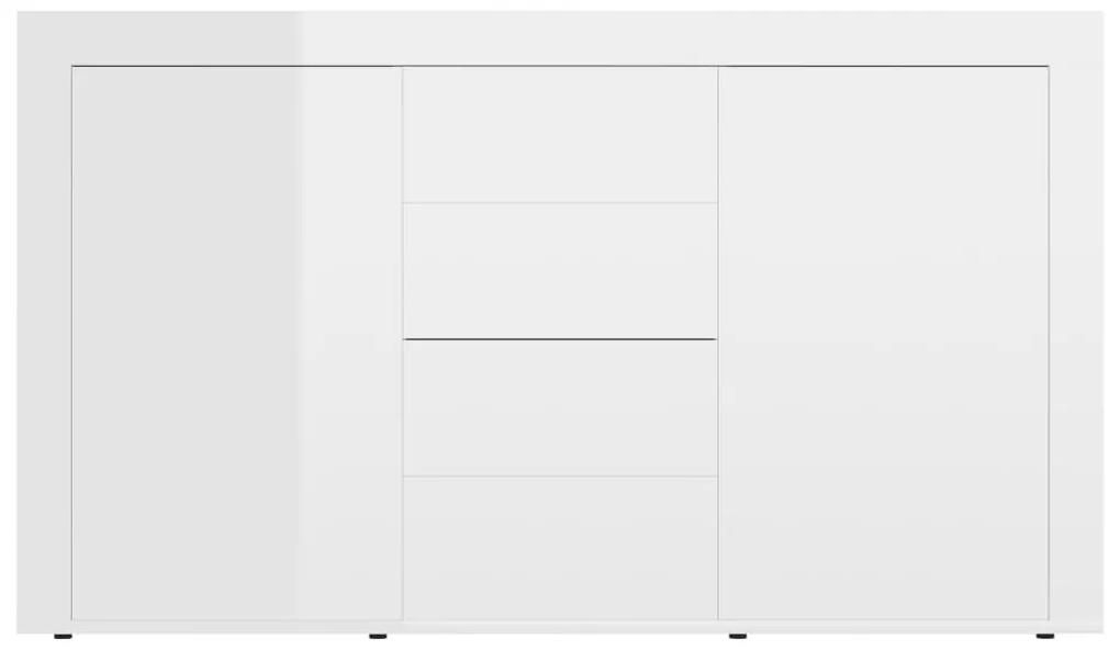 Servanta, alb extralucios, 120 x 36 x 69 cm, PAL 1, Alb foarte lucios