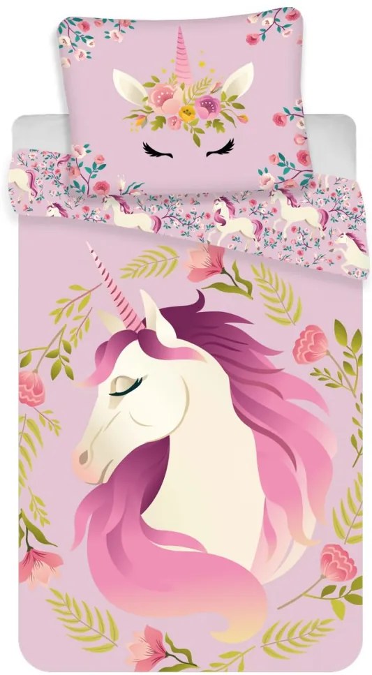 Unicorn set de lenjerie de pat 140×200cm, 70×90 cm