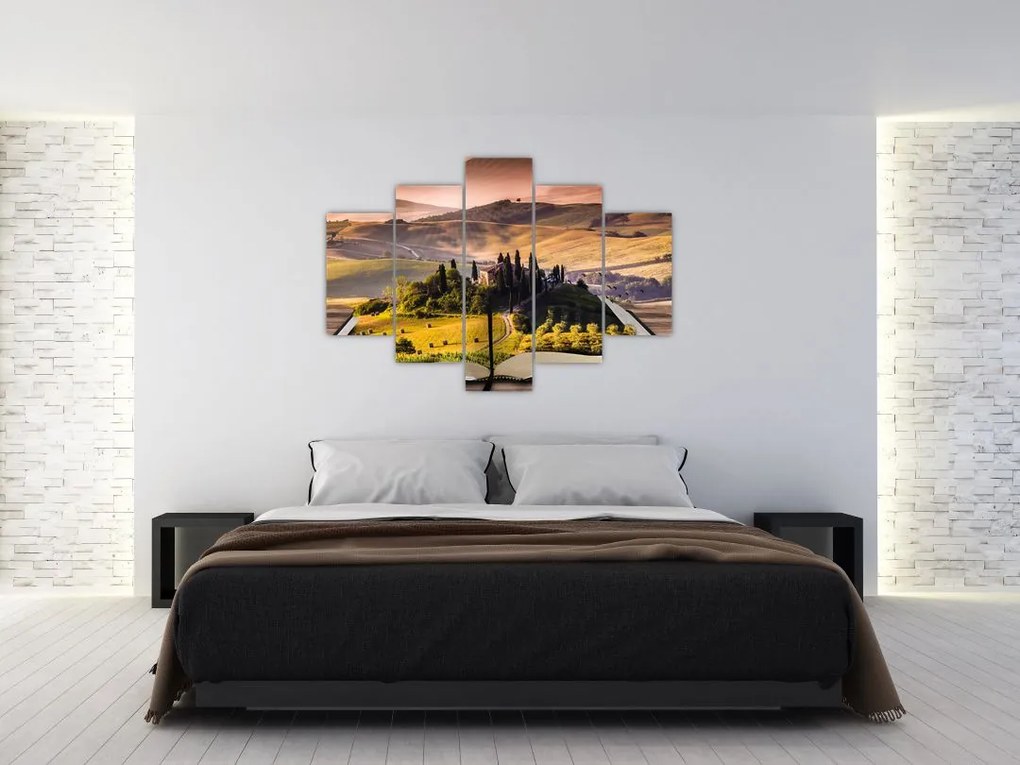 Tablou cu peisaj în carte (150x105 cm)