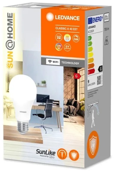 Bec LED antibacteriană A40 E27/9W/230V Wi-Fi, dimabil - Ledvance