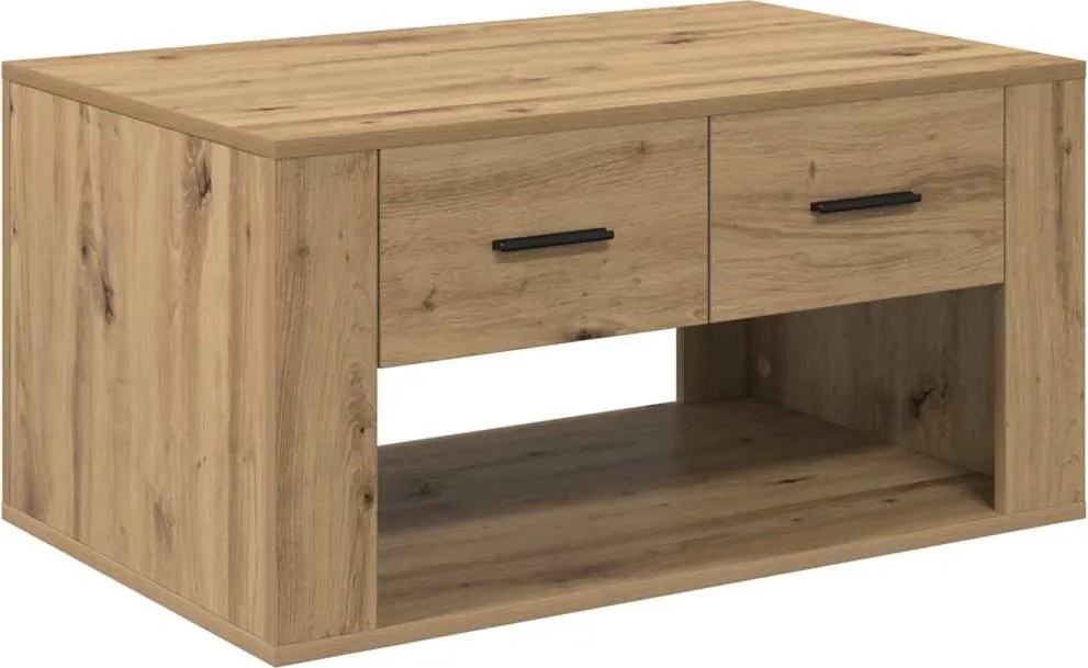 vidaXL Masă de cafea Stejar Artizanal 80 x 50 x 40 cm Lemn compozit