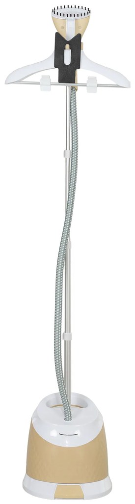 HOMCOM Aparat de Călcat Vertical cu Rezervor de Apă de 1,8l și Înălțime Reglabilă, 32x32x32 cm, Auriu | Aosom Romania