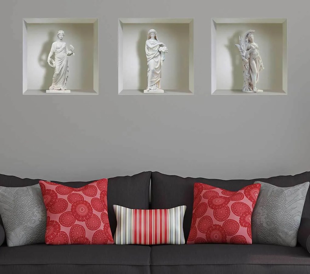 Sticker cu efect 3D - Statuete