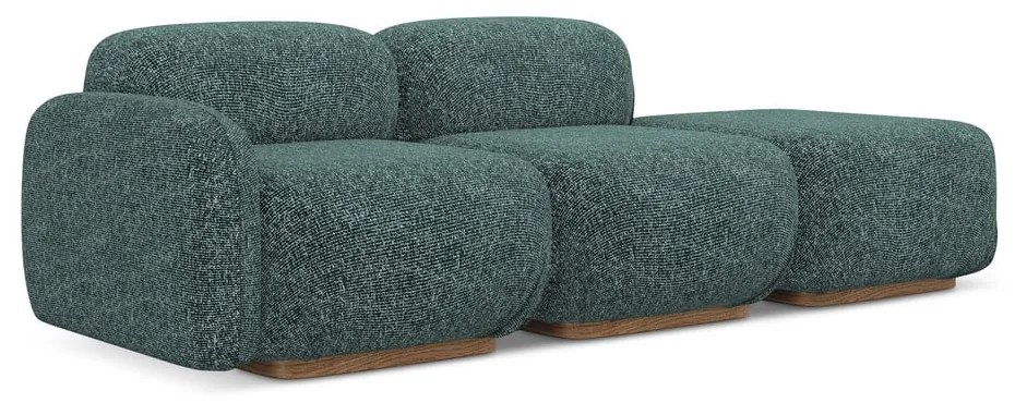 Șezlong modular turcoaz (cu colț pe partea stângă) Ailani – Makamii