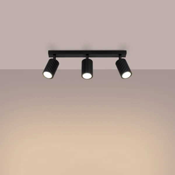 Spot Sollux SL.1581 KARBON 3xGU10/10W/230V negru