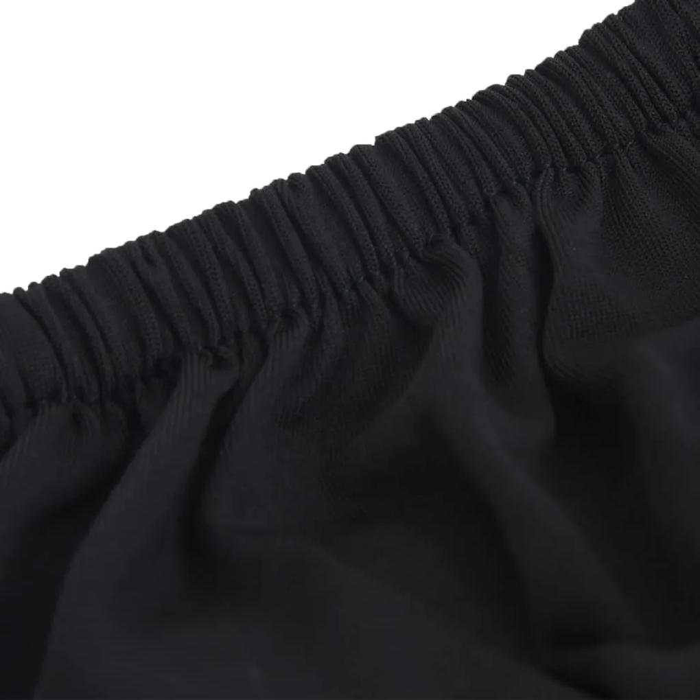 Husa elastica pentru canapea, negru, tricot poliester 1, Negru, 1 loc
