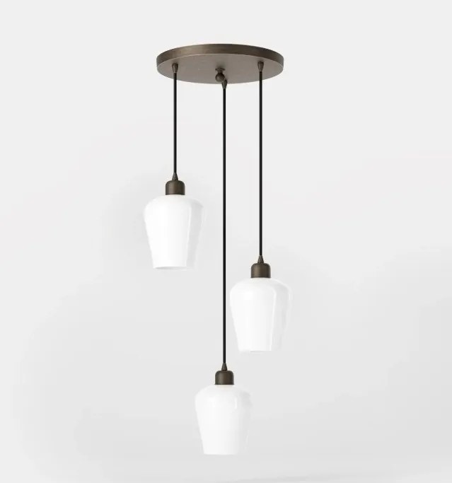 Lustra design italian din alama si sticla Talis