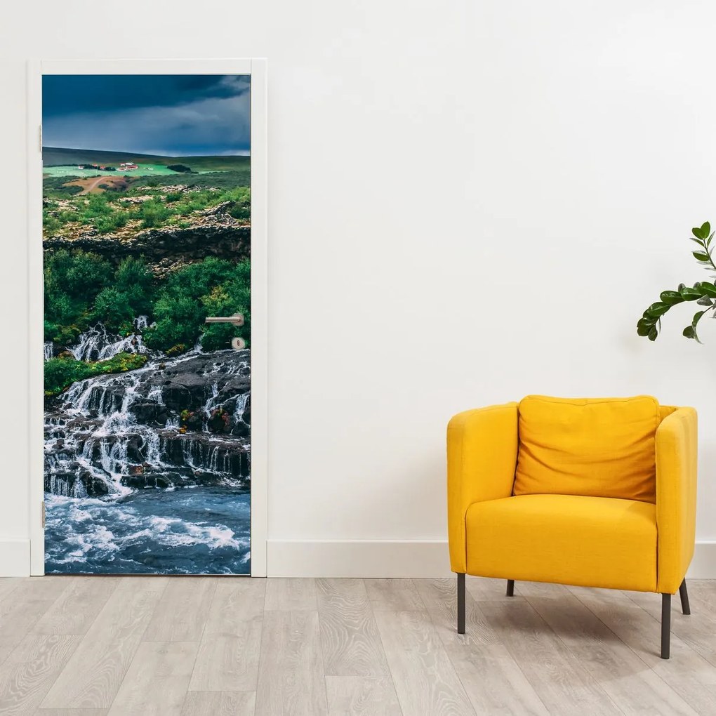 Fototapet pentru ușă - Cascadele în natură (95x205cm)