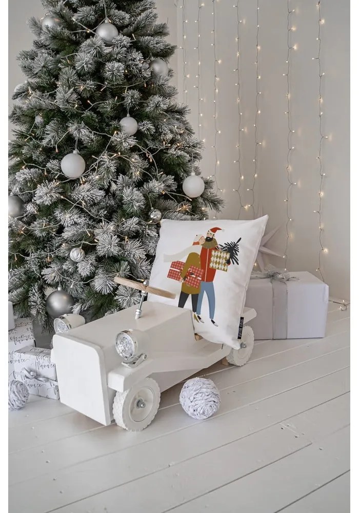 Față de pernă 45x45 cm cu model de Crăciun Christmas Couple – Butter Kings