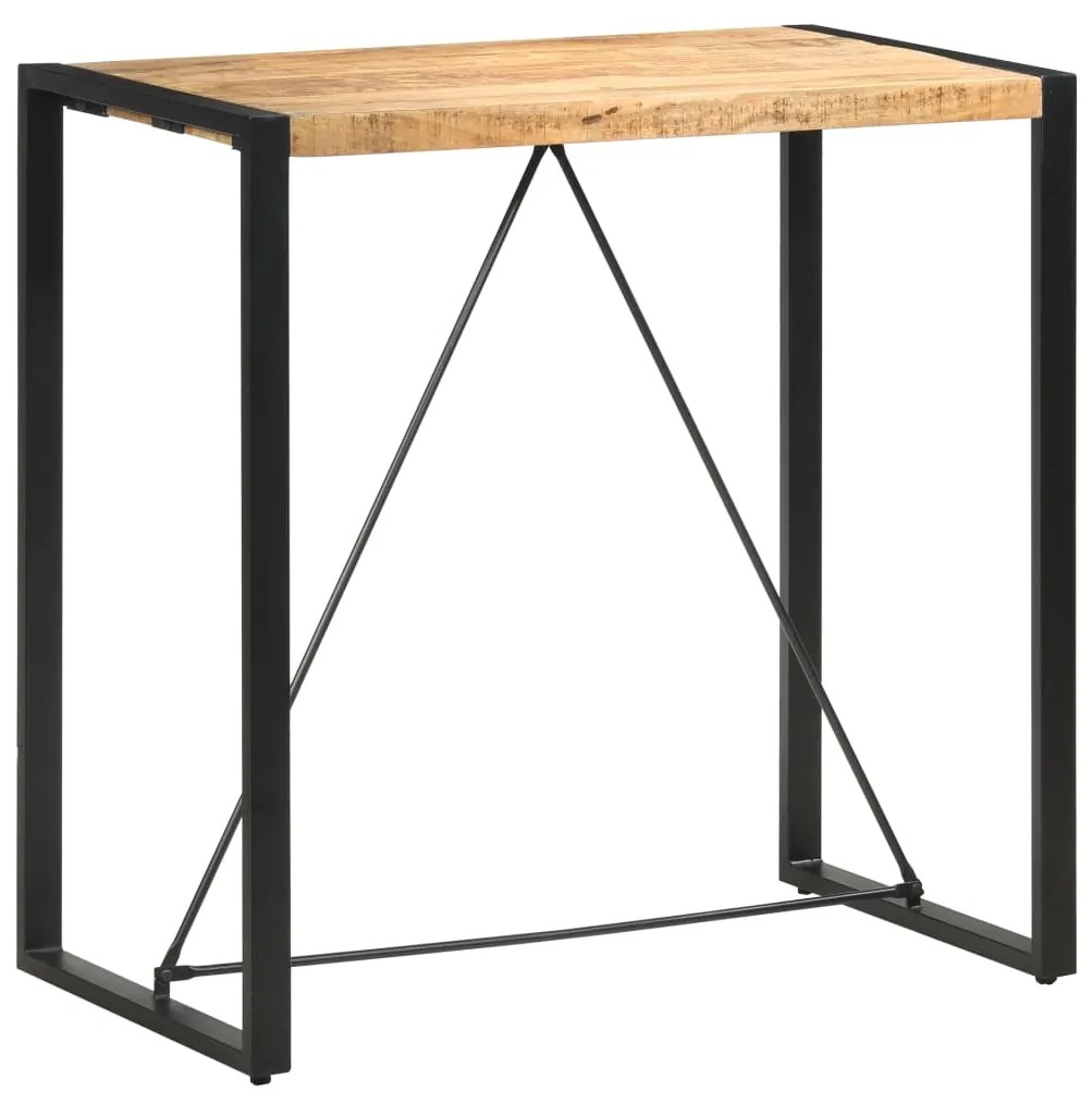 285954 vidaXL Masă de bar, 110 x 60 x 110 cm, lemn masiv de mango