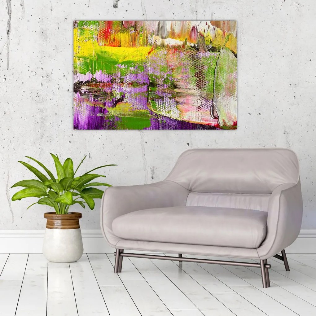 Tablou cu abstracție - pictura (90x60 cm)