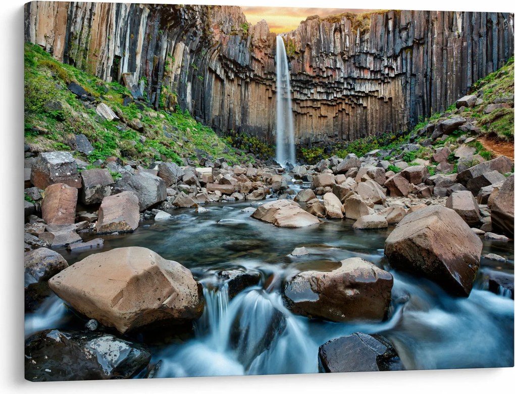 Tablou - Cascada Svartifoss, Islanda (70x50 cm)