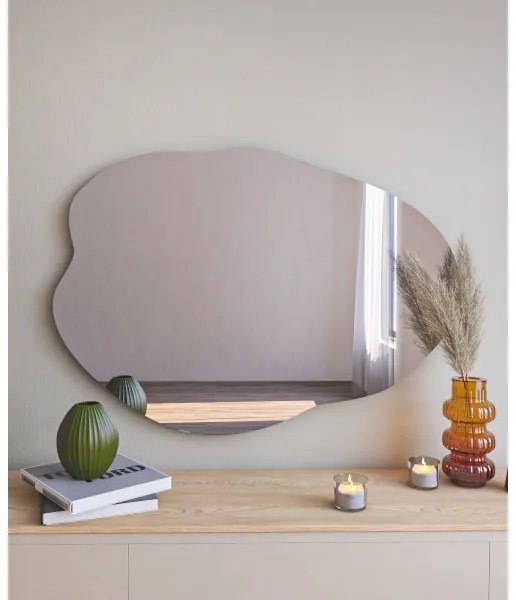 Oglindă de perete OHHO 85x60 cm negru