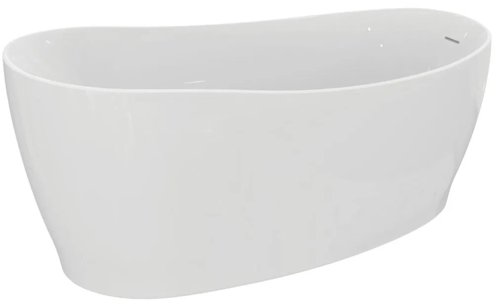 Cada freestanding, asimetrica, 180x85 cm, alb lucios Alb lucios