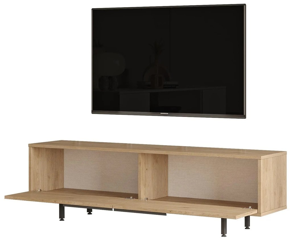 Masă TV/Dulap Nimelo 7 (Nuc + stejar) . 1095483