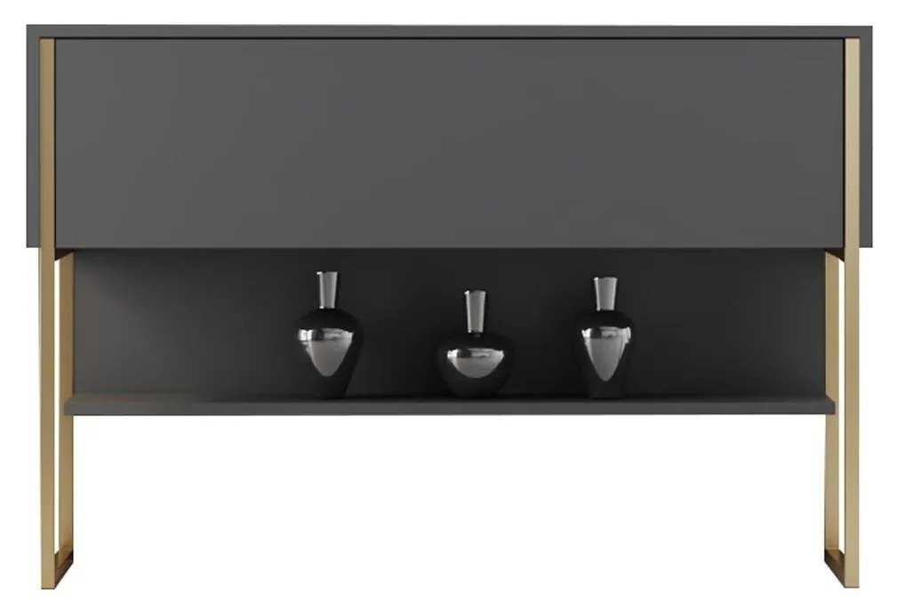 Măsuță consolă Luna 4 (auriu + antracit) . 1102308
