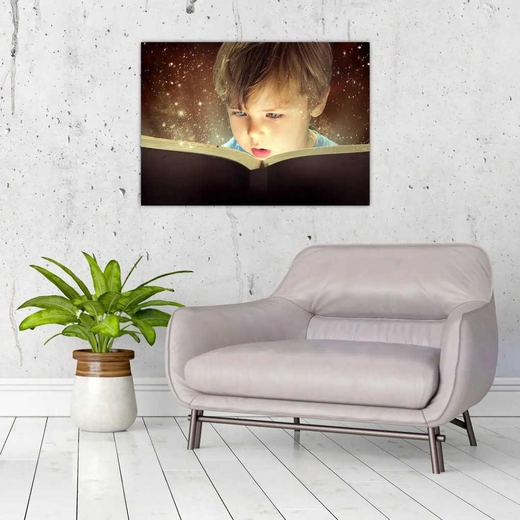 Tablou pe sticlă - Magia poveștii (70x50 cm)