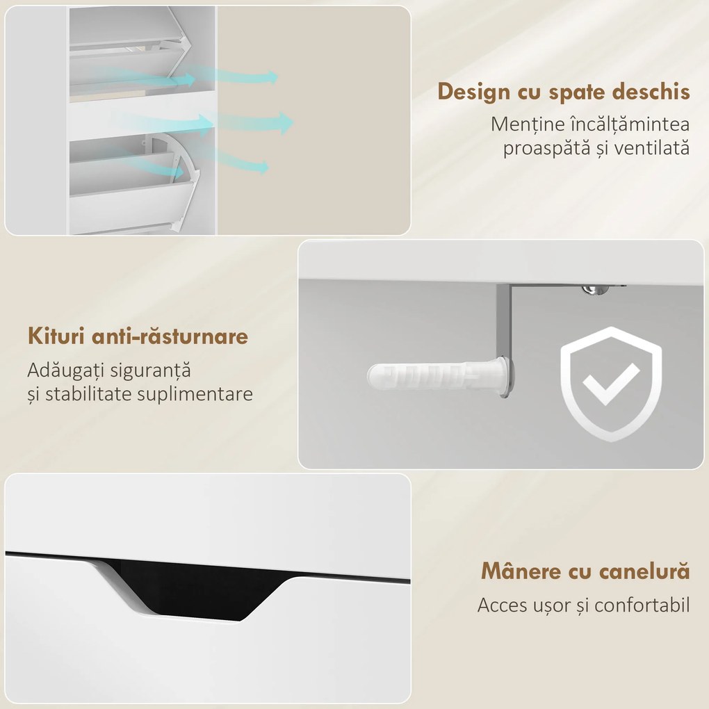 HOMCOM dulăpior pentru pantofi | Aosom Romania