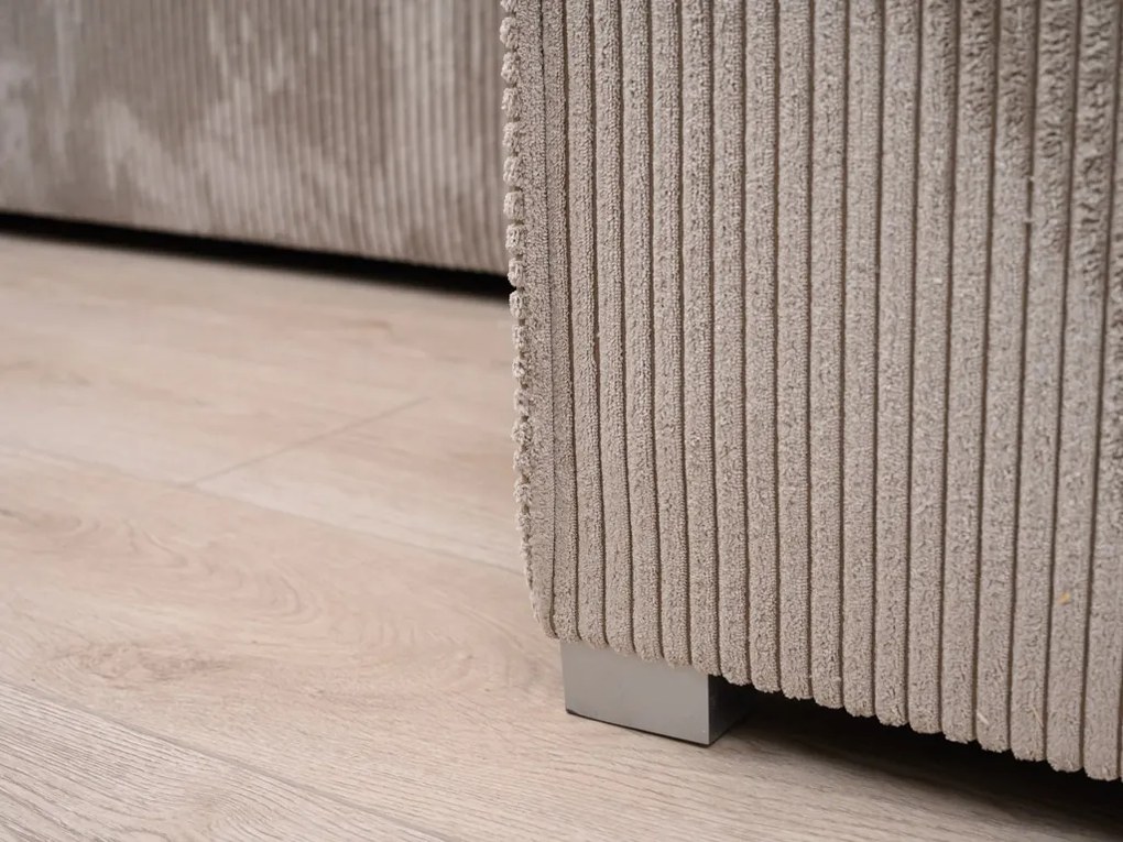 Canapea extensibila cu colt bilateral SMART COSARO, crem + 2 perne GRATUITE