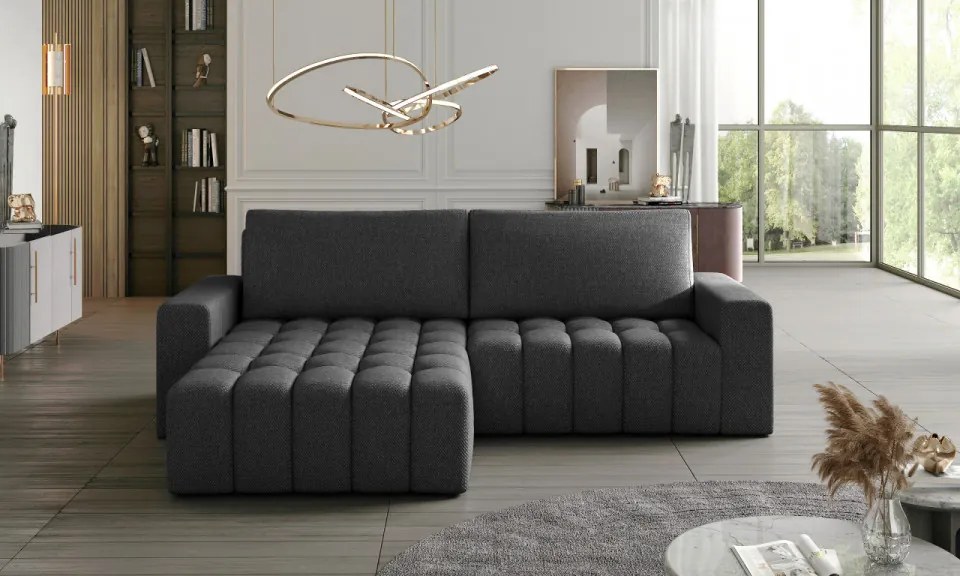 Coltar extensibil cu spatiu pentru depozitare, 250 x 175 x 92 cm, Bonett L1, Eltap