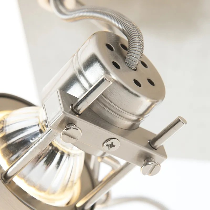 Spotlight industrial din oțel cu 4 lumini rotative și orientabile - Suplux