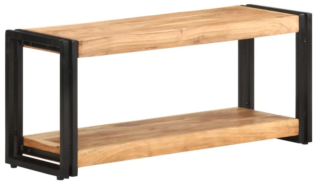 Comoda TV, 90x30x40 cm, lemn masiv de acacia