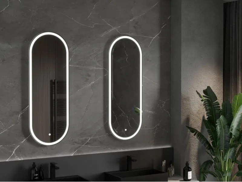 Mexen Bono oglindă de baie iluminată 45 x 120 cm, LED 6000K, anti-aburire - 9816-045-120-611-00