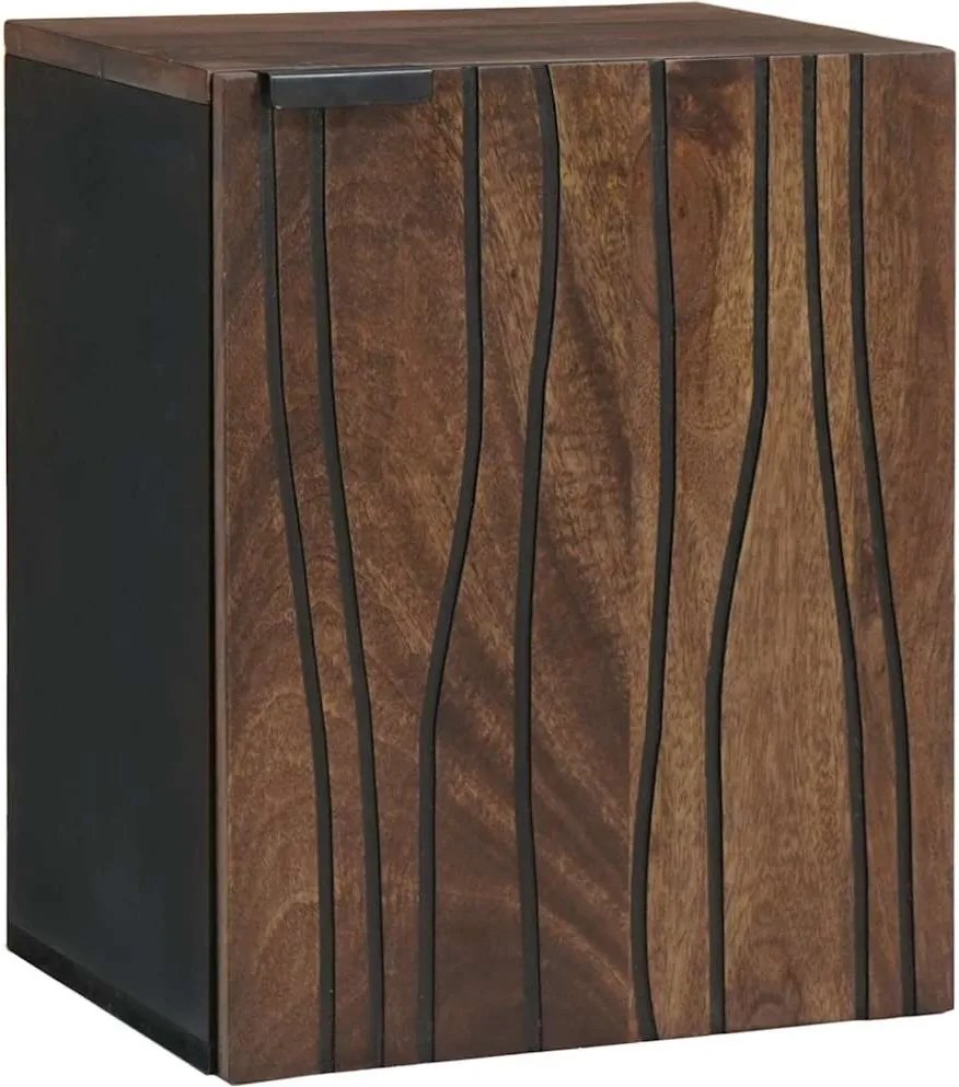 vidaXL Dulap pentru Chiuveta de Baie cu raft castan 38 x 33,5 x 48 cm