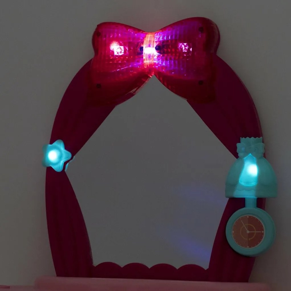 Masă de toaletă pentru copii cu muzică, Baby Mix, 72 x 45 x 30,5 cm