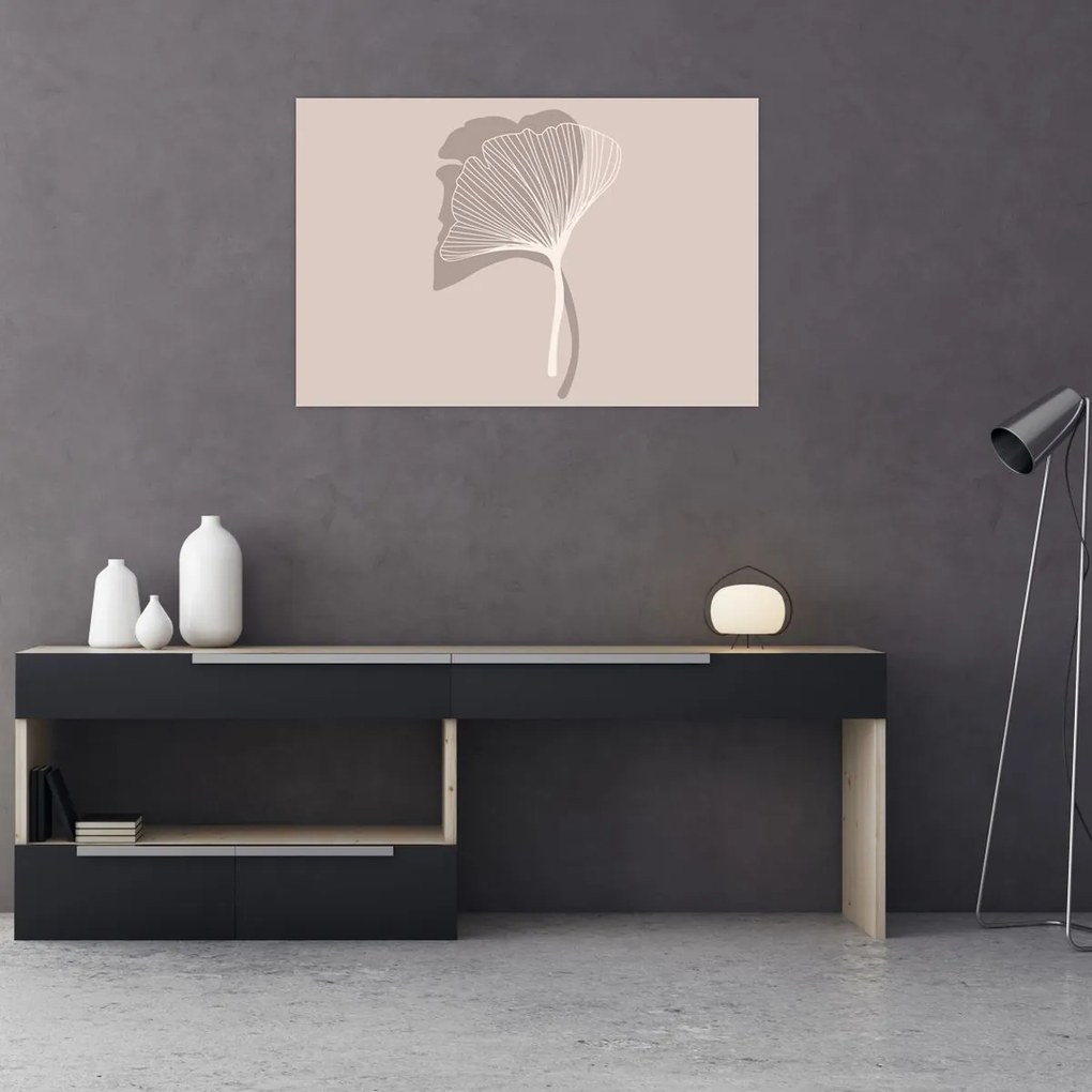 Tablou - Frunze bej N⁰4 (90x60 cm)