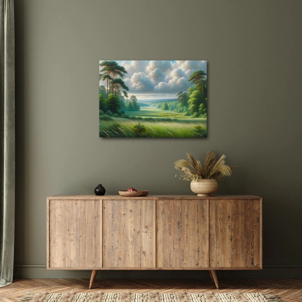 Tablou - Peisaj verde (70x50 cm)