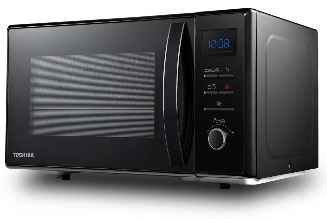 Resigilat: Cuptor cu microunde Toshiba MW2-AC25TBK 4in1, 25 L, 950W, Gratar 1100W, Convectie 2100W, Acoperire ceramica, Negru