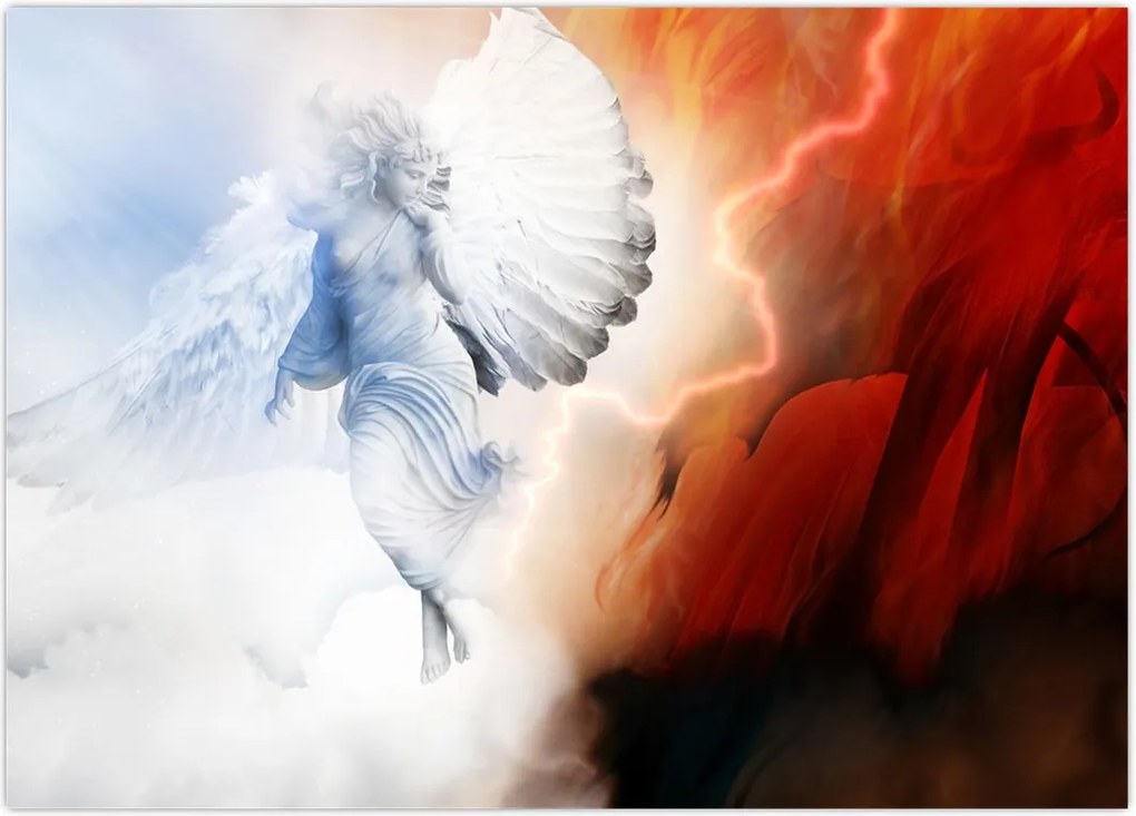 Tablou - Binele și răul (70x50 cm)