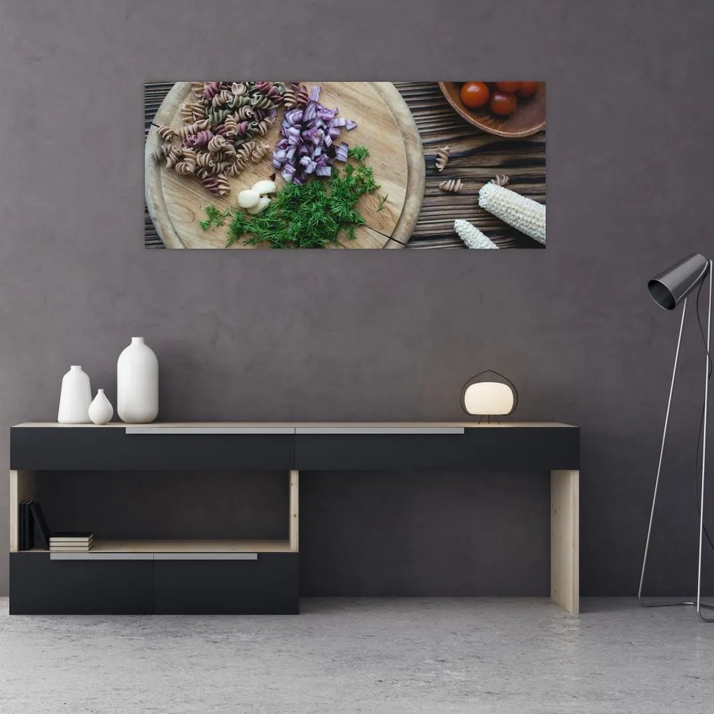 Tablou -  Din tocătorul bucătăriei (120x50 cm), în 40 de alte dimensiuni noi
