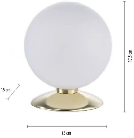 Lampă LED de masă dimabilă BUBBA 1xG9/3W/230V aurie Paul Neuhaus 4013-60