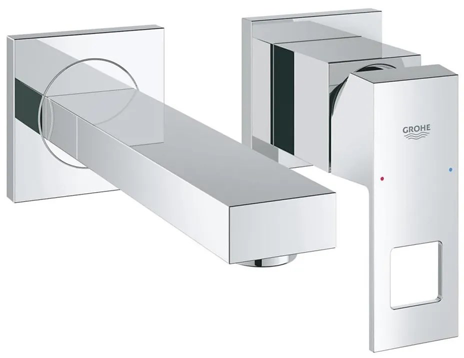 GROHE EUROCUBE 19895000 - Baterie pentru lavoar, montaj în 2 găuri, 171 mm, crom lucios