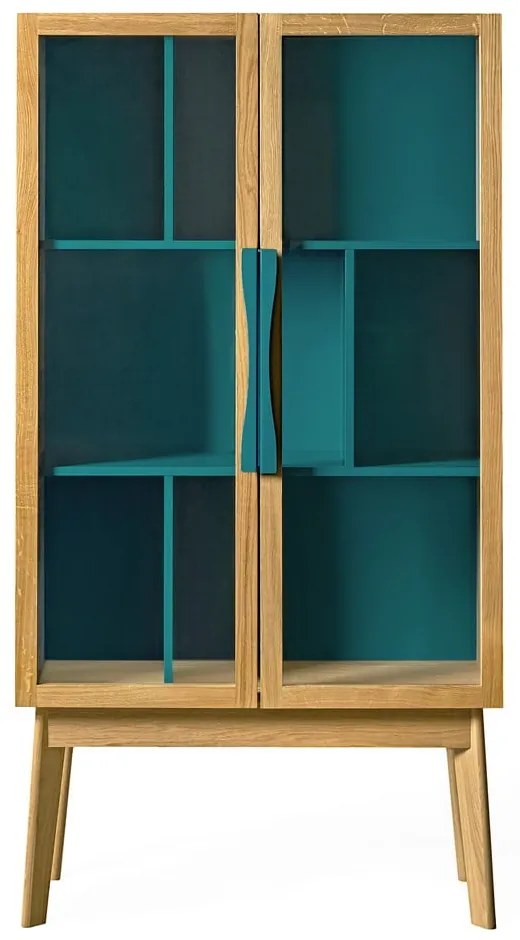 Vitrină Woodman Avon, albastru turcoaz