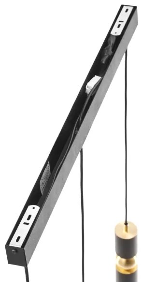 Lustră pe cablu Jupiter 2004 ALAS 3xGU10/10W/230V negru/auriu