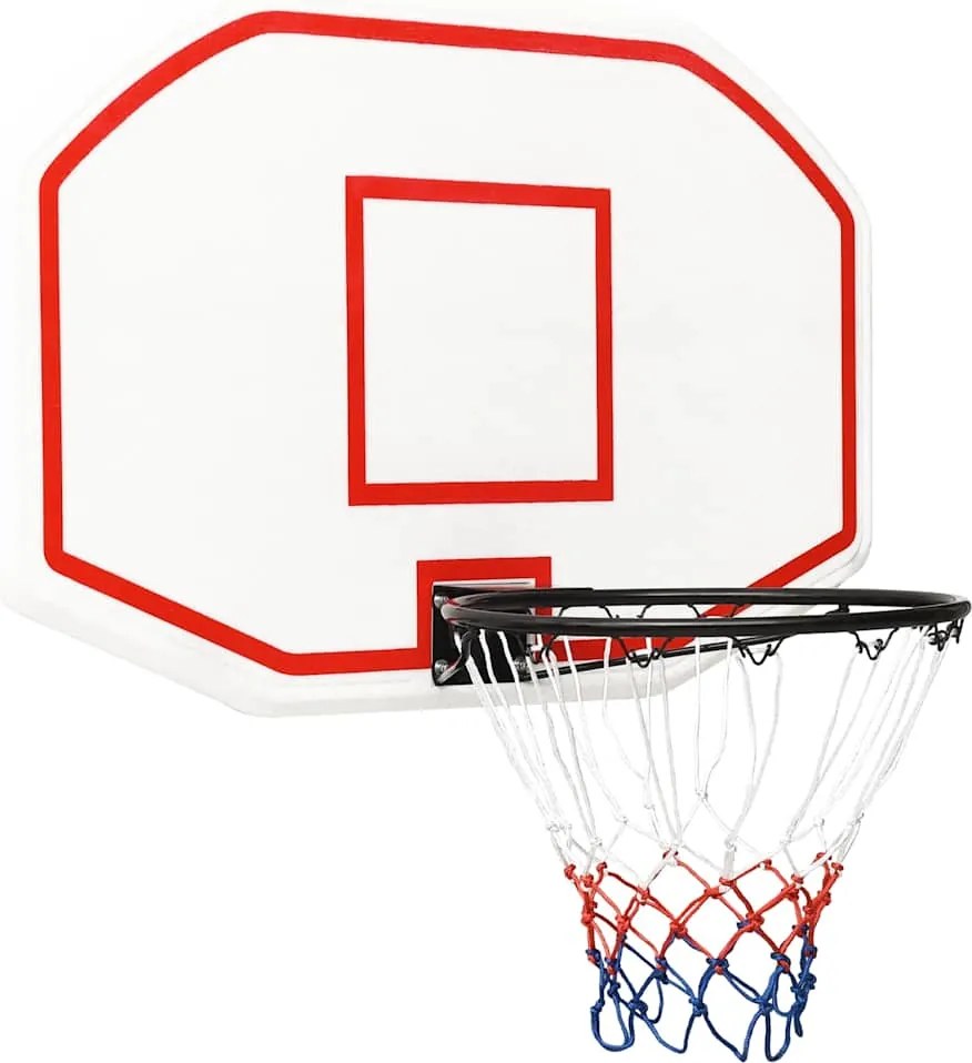 vidaXL Panou de baschet, alb, 109x71x3 cm, polietilenă