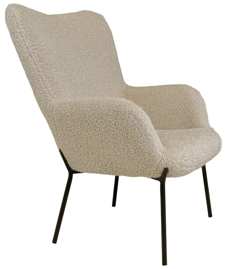 Fotoliu bej cu tapițerie din blană artificială Glasgow – Bonami Essentials