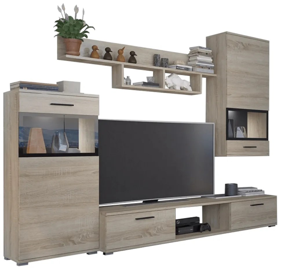 Set living 4 piese Break stejar sonoma, 230/40,2/200 cm