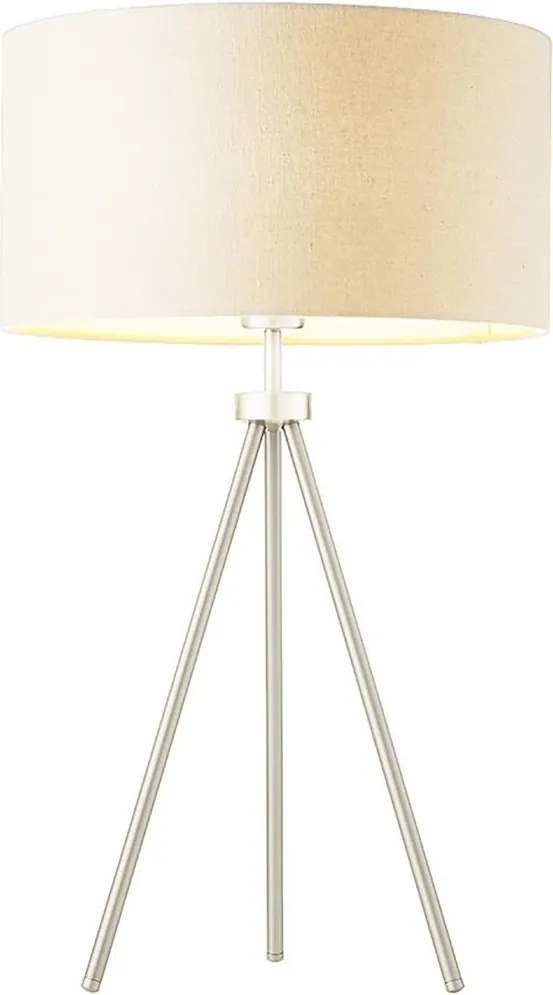 Endon 66986 - Lampă de masă TRI 1xE27/40W/230V crom mat/crem