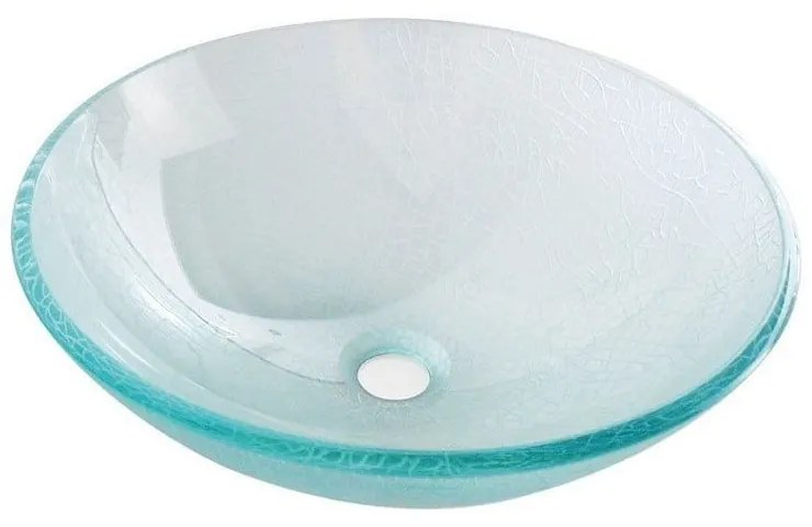 Chiuvetă rotundă din sticlă ø 42 cm Ice – Sapho