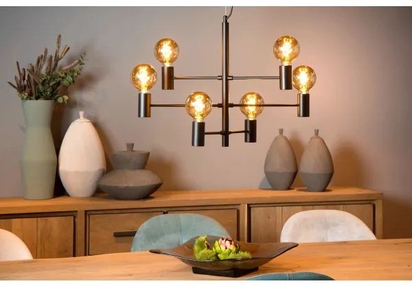 Lucide 21421/06/30 - Lustră pe cablu LEANNE 6xE27/60W/230V