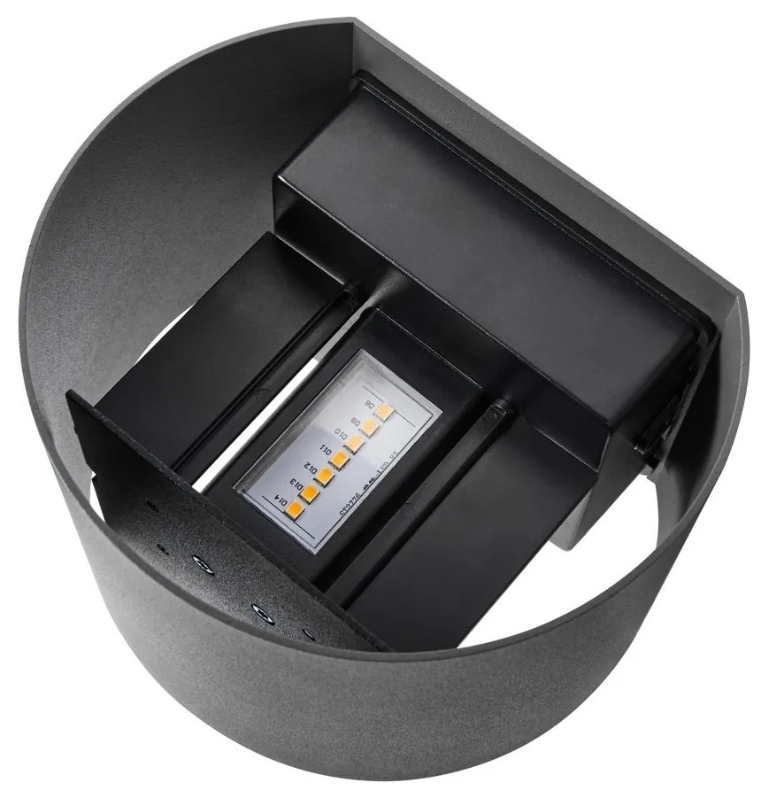 Aplica LED de exterior ambientala stil nordic IP44 Milda antracit