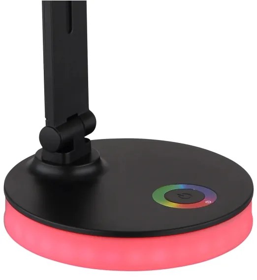 Globo 58445B - Lampă de birou LED RGBW dimabilă GERALDO LED/5W/230V + LED/2W