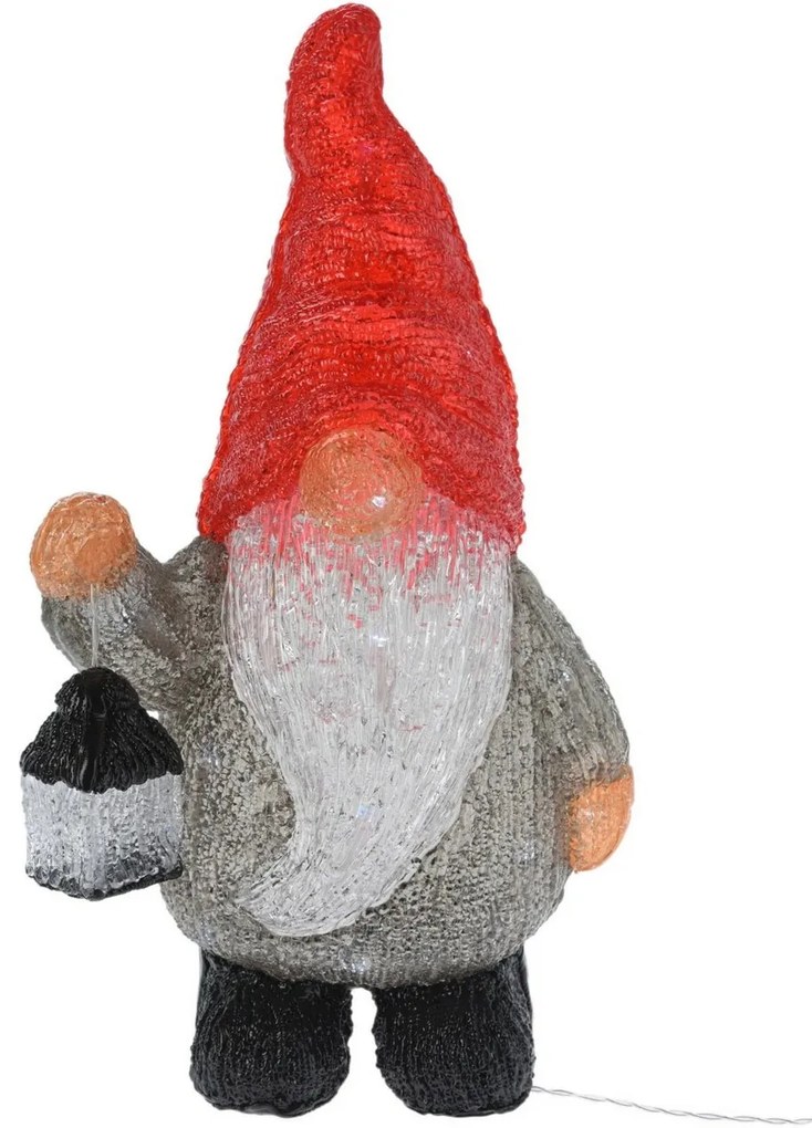 Decorațiune Elf de Crăciun cu lumină LED, 39 x 21 x 13,5 cm