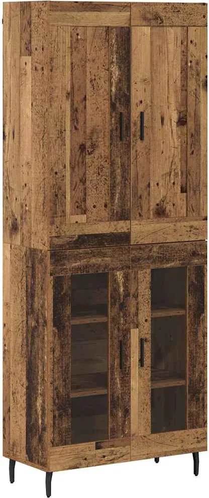 vidaXL Bufet 2 pcs Lemn vechi Lemn compozit