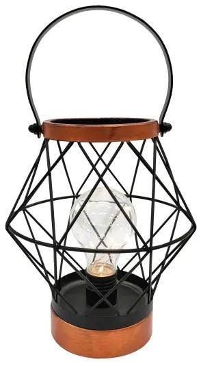 Lampă LED decorativă de masă Solight WO3105 LED/3xAA negru/cupru