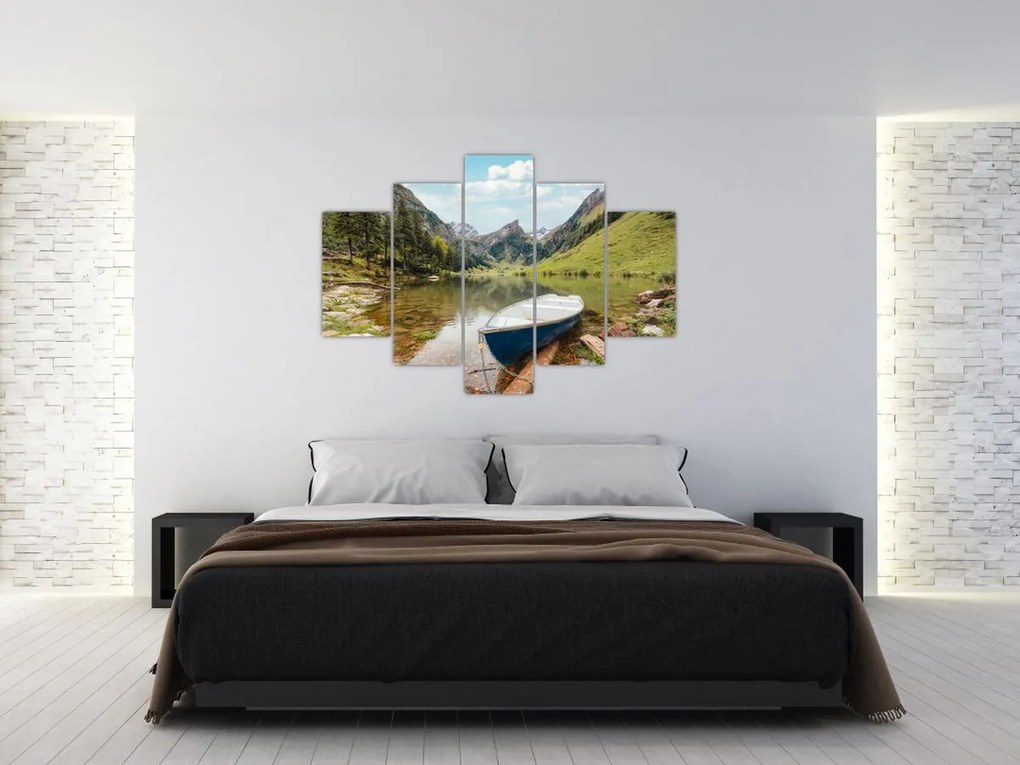 Tablou - Seealpsee, lac din Elveția (150x105 cm)